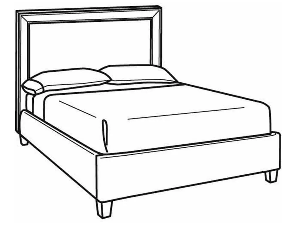 CR Laine BQ100-S Keaton Short Queen Bed CR Laine BQ100-S Keaton Short Queen Bed