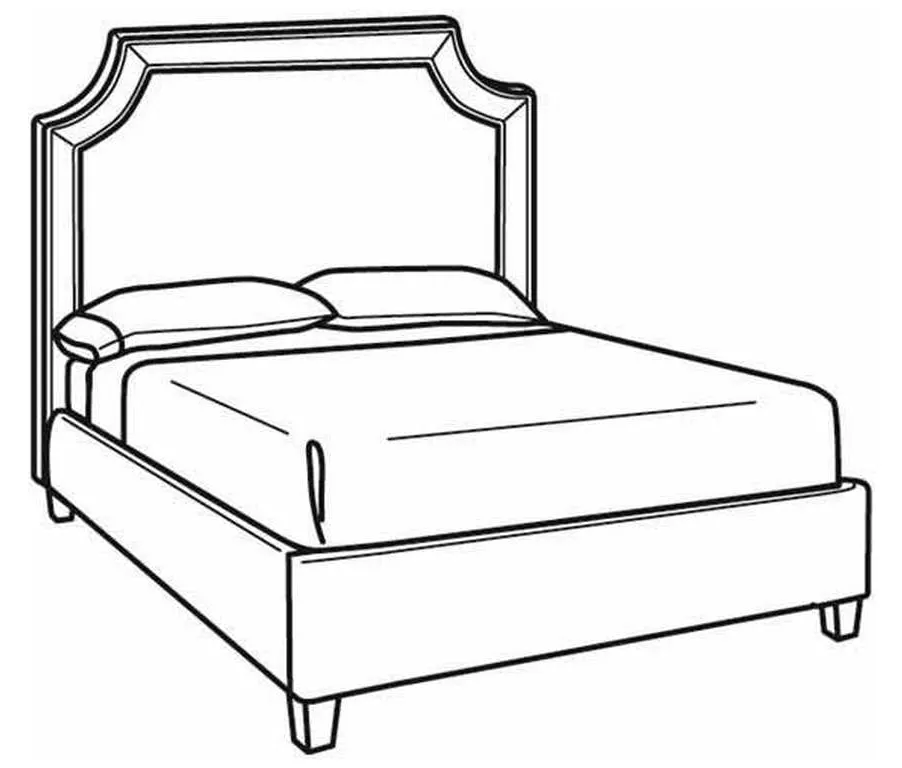 CR Laine BQ200-S Carson Short Queen Bed CR Laine BQ200-S Carson Short Queen Bed