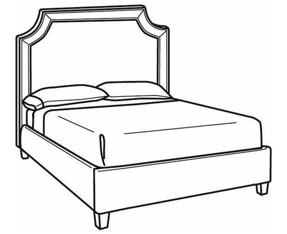CR Laine BQ200-S Carson Short Queen Bed CR Laine BQ200-S Carson Short Queen Bed