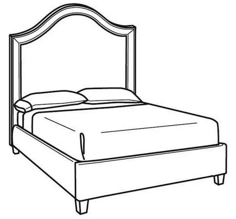 CR Laine BQ300-T Alexa Tall Queen Bed CR Laine BQ300-T Alexa Tall Queen Bed
