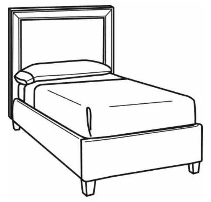 CR Laine BT100-S Keaton Short Twin Bed CR Laine BT100-S Keaton Short Twin Bed
