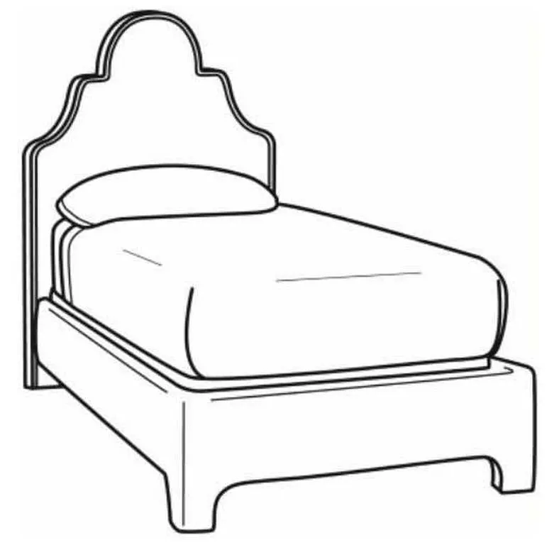 CR Laine BT150 Chelsea Twin Bed CR Laine BT150 Chelsea Twin Bed