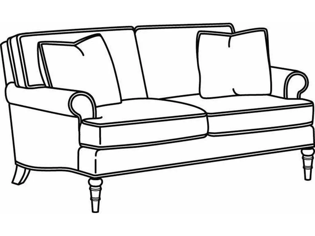 CR Laine CD8800  SERIES CD8804S Loveseat