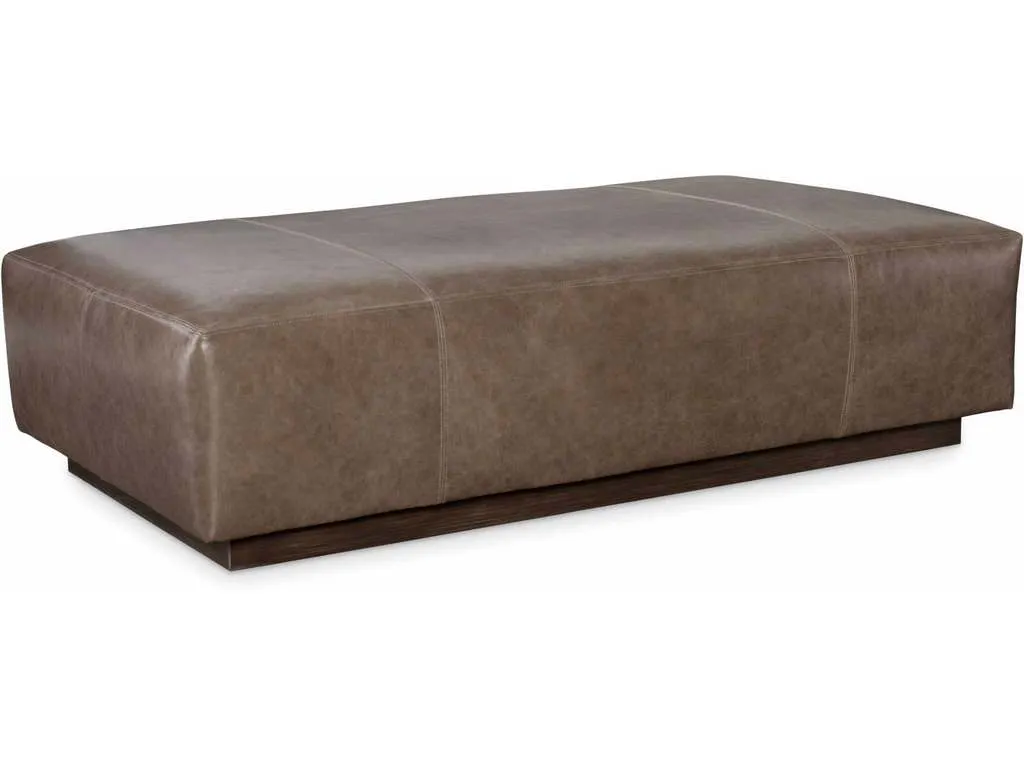 CR Laine L14-08  Gretchen Leather Rectangular Ottoman