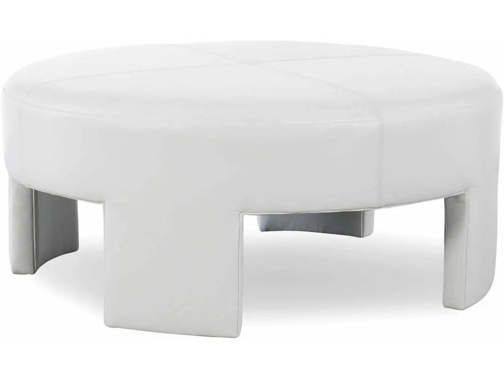 CR Laine L2707-17  Margot Leather Round Ottoman