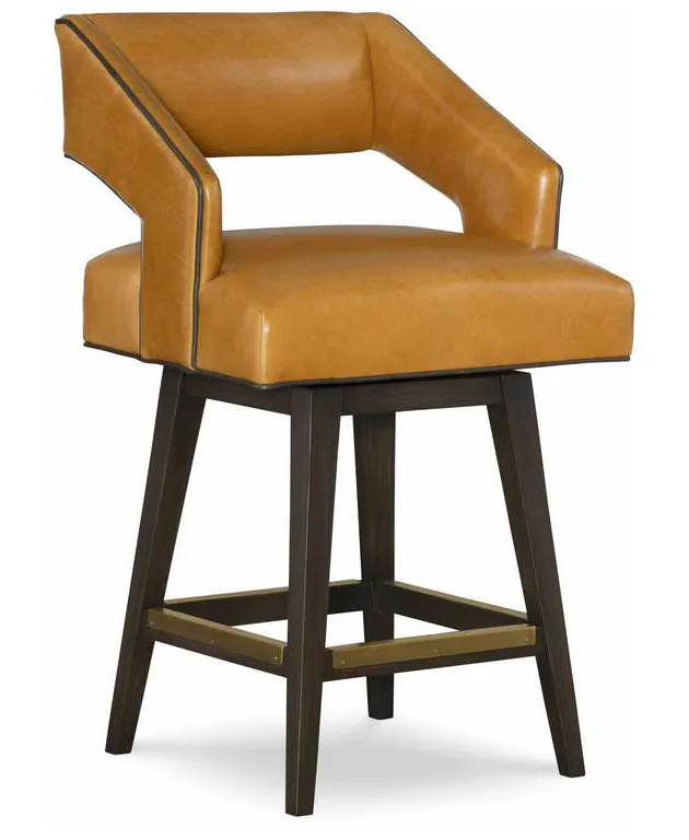 CR Laine L3010-45SW Duncan Leather Swivel Counter Stool CR Laine L3010-45SW Duncan Leather Swivel Counter Stool