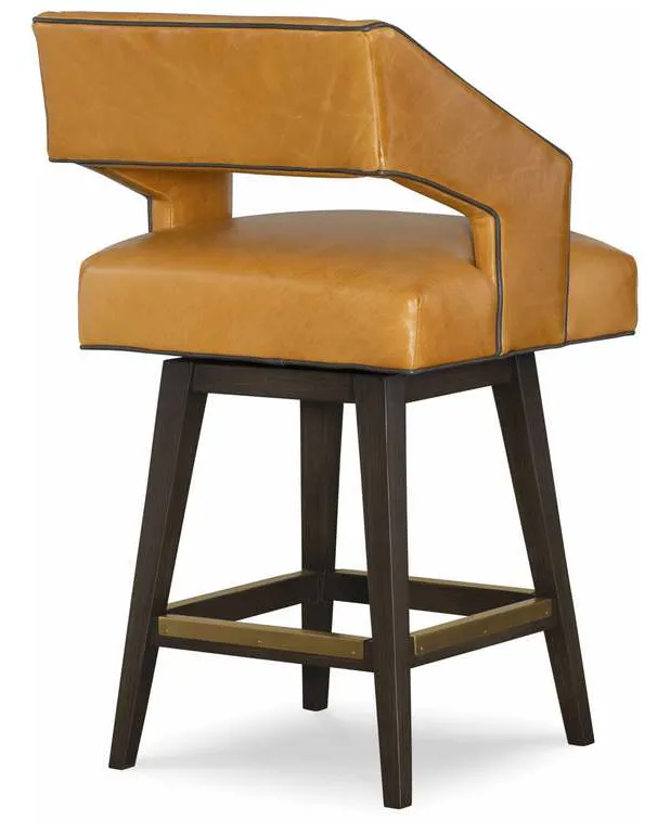 CR Laine L3010-46SW Duncan Leather Swivel Bar Stool CR Laine L3010-46SW Duncan Leather Swivel Bar Stool