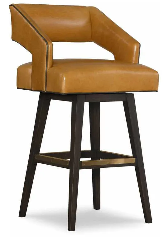 CR Laine L3010-46SW Duncan Leather Swivel Bar Stool CR Laine L3010-46SW Duncan Leather Swivel Bar Stool