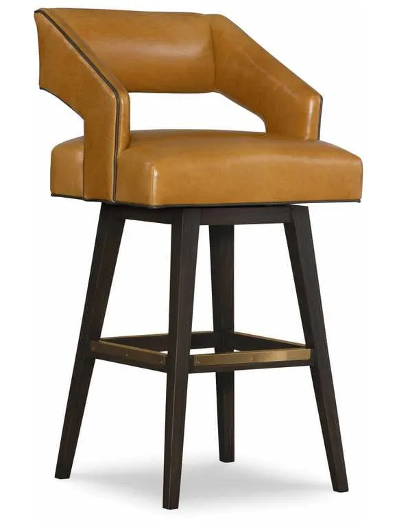 CR Laine L3010-46SW Duncan Leather Swivel Bar Stool CR Laine L3010-46SW Duncan Leather Swivel Bar Stool