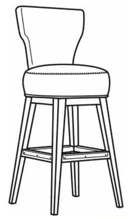 CR Laine L3020-46SW Rachel Leather Swivel Bar Stool CR Laine L3020-46SW Rachel Leather Swivel Bar Stool