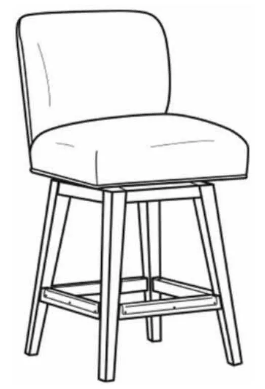 CR Laine L3030-45SW Landon Leather Counter Stool CR Laine L3030-45SW Landon Leather Counter Stool