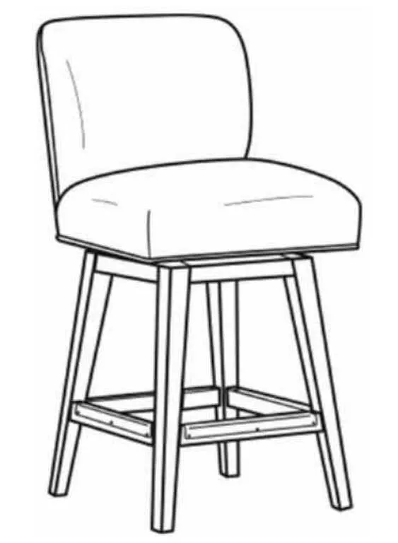 CR Laine L3030-45SW Landon Leather Counter Stool CR Laine L3030-45SW Landon Leather Counter Stool