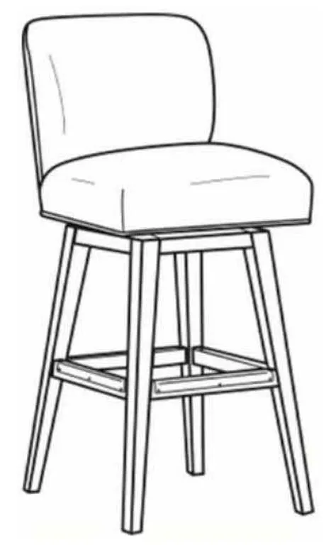 CR Laine L3030-46SW Landon Leather Bar Stool CR Laine L3030-46SW Landon Leather Bar Stool