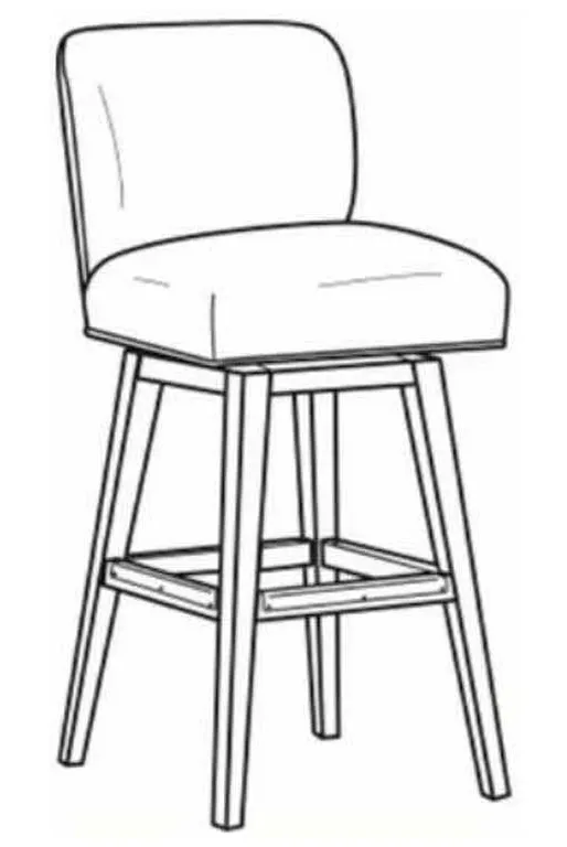 CR Laine L3030-46SW Landon Leather Bar Stool CR Laine L3030-46SW Landon Leather Bar Stool