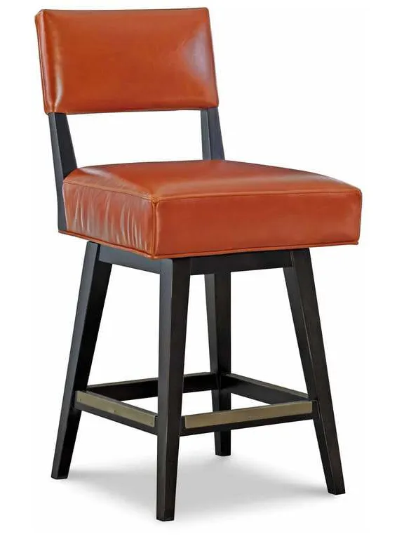 CR Laine L3090-45SW Haskell Leather Swivel Counter Stool CR Laine L3090-45SW Haskell Leather Swivel Counter Stool