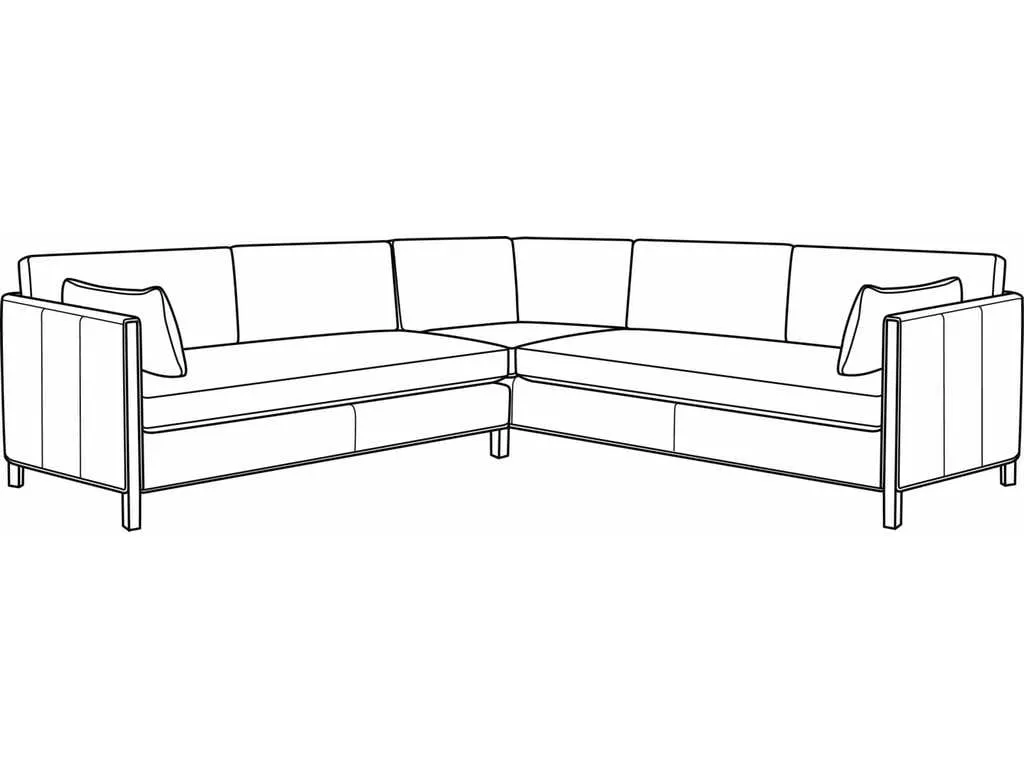 CR Laine L3500  Nelson Leather Sectional