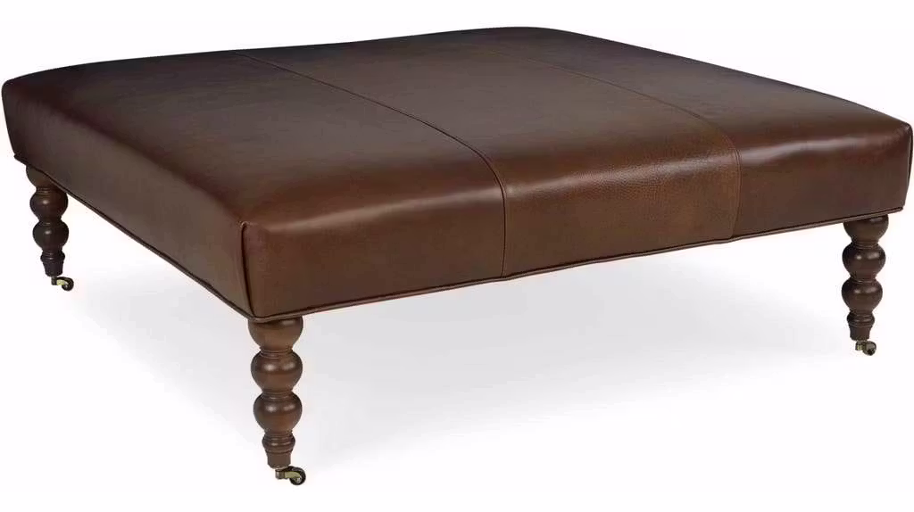 CR Laine L44 Yates Leather Square Ottoman CR Laine L44 Yates Leather Square Ottoman