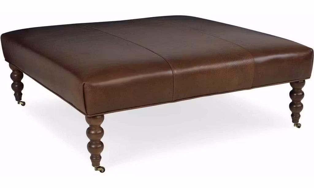 CR Laine L44 Yates Leather Square Ottoman CR Laine L44 Yates Leather Square Ottoman