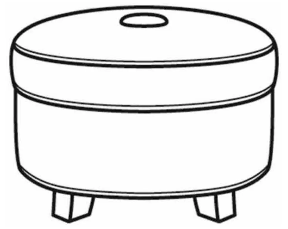 CR Laine L6037 Pendelton Small Round Leather Ottoman CR Laine L6037 Pendelton Small Round Leather Ottoman