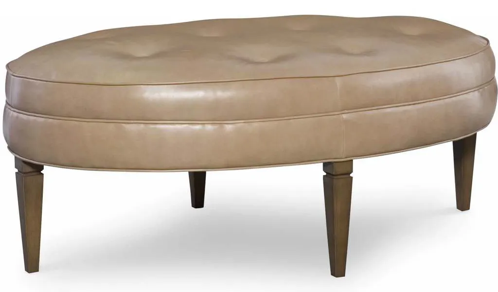 CR Laine L71-0 Elliipse Leather Oval Ottoman CR Laine L71-0 Elliipse Leather Oval Ottoman