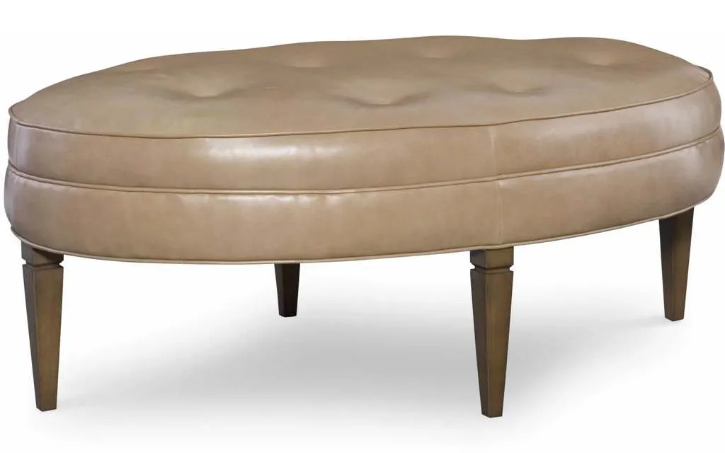 CR Laine L71-0 Elliipse Leather Oval Ottoman CR Laine L71-0 Elliipse Leather Oval Ottoman