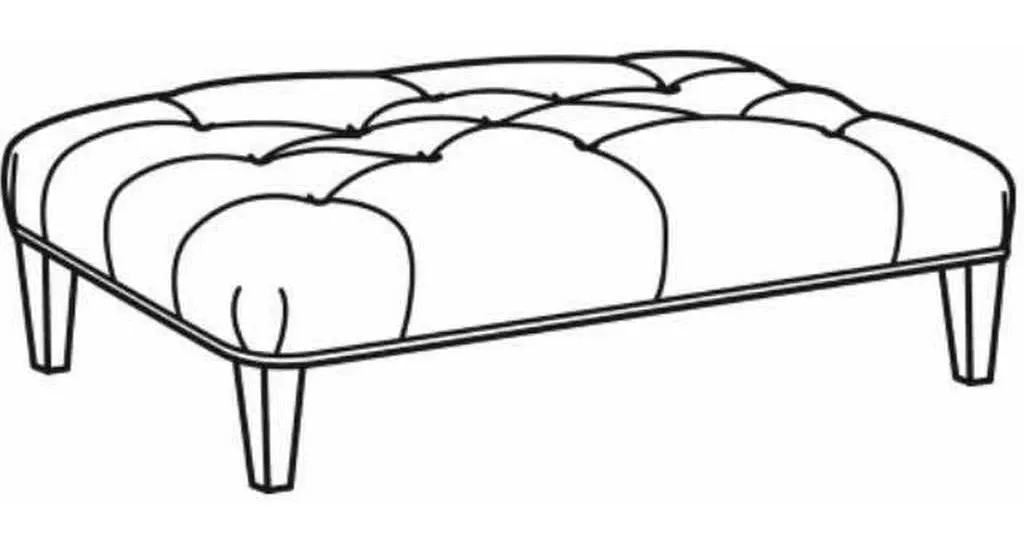 CR Laine L78-08 Nina Leather Rectangular Ottoman CR Laine L78-08 Nina Leather Rectangular Ottoman