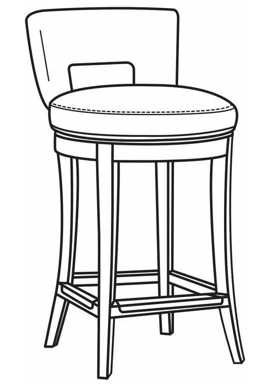 CR Laine L3130-46SW Della Barstool CR Laine L3130-46SW Della Barstool