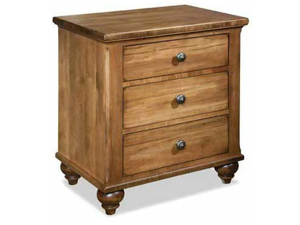 Durham 111-203 Hudson Falls 3 Drawer Night Stand