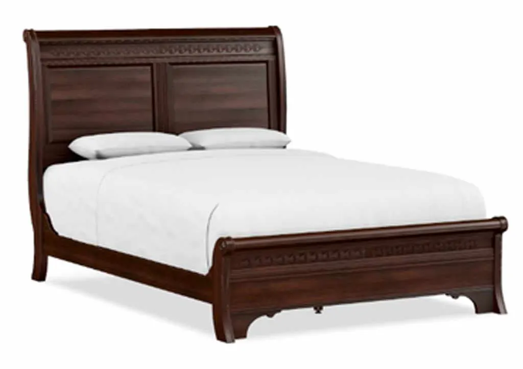 Durham 501-128B George Washington Architect Queen Sleigh Bed with Low Footboard Durham 501-128B George Washington Architect Queen Sleigh Bed with Low Footboard