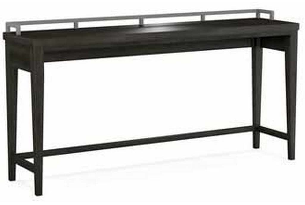 Durham 905-563L Solid Accents Long Console Table with Metal Rail Durham 905-563L Solid Accents Long Console Table with Metal Rail