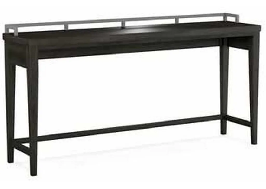 Durham 905-563L Solid Accents Long Console Table with Metal Rail Durham 905-563L Solid Accents Long Console Table with Metal Rail