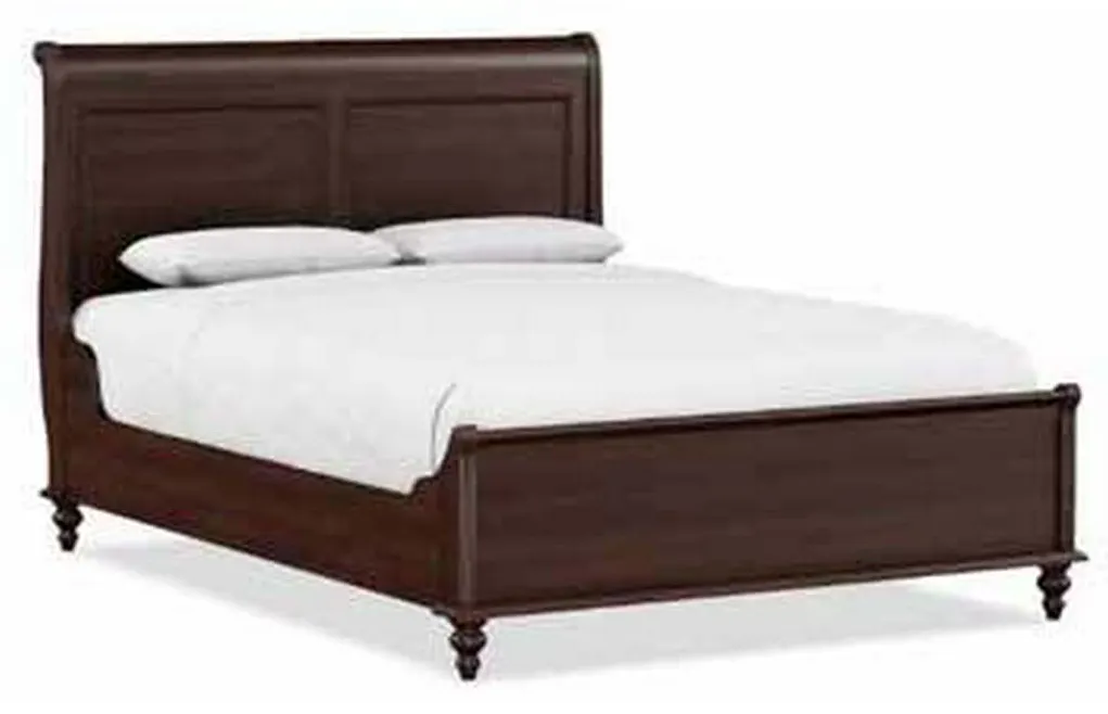 Durham 980-127B Savile Row Queen Sleigh Bed with Low Footboard Durham 980-127B Savile Row Queen Sleigh Bed with Low Footboard