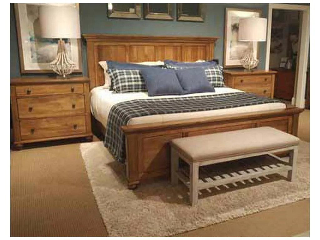 Durham 111-144 Hudson Falls King Panel Bed Durham 111-144 Hudson Falls King Panel Bed
