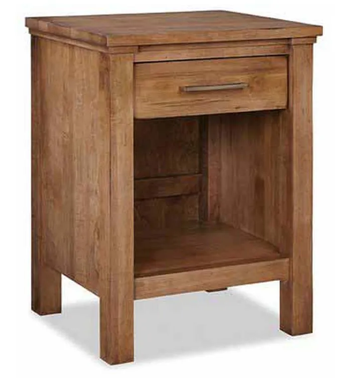 Durham 191-201 Studio 19 Open Night Stand 1 Drawer with Power Durham 191-201 Studio 19 Open Night Stand 1 Drawer with Power