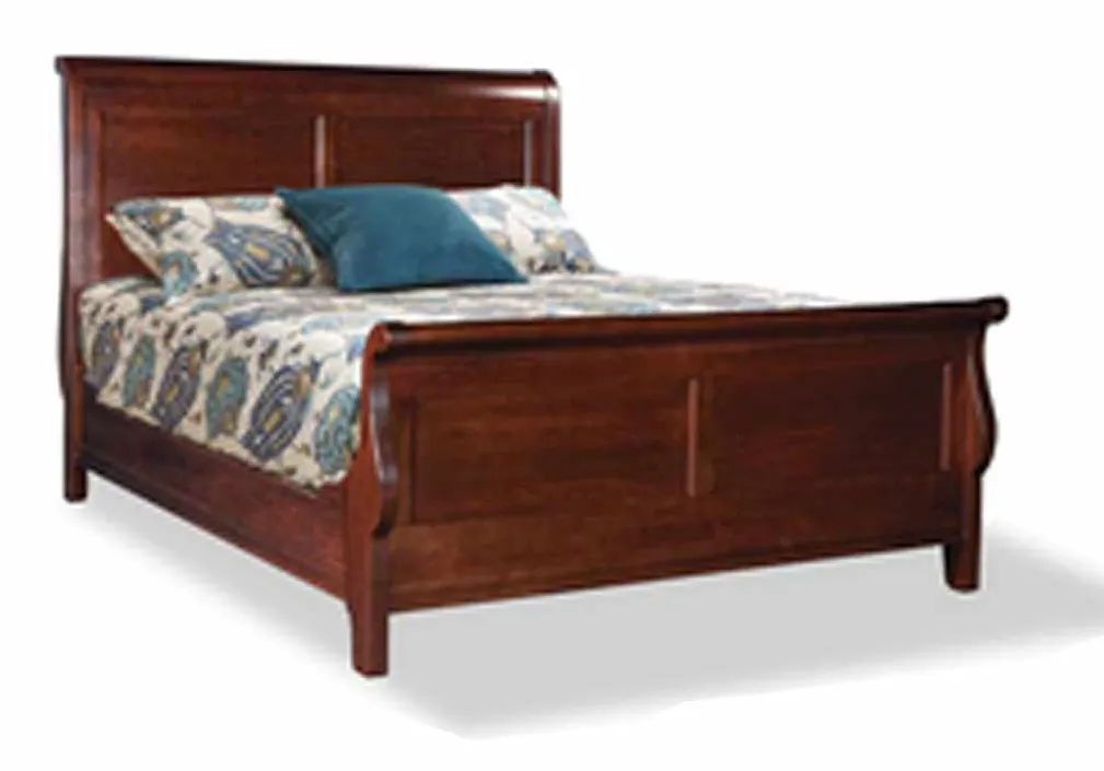 Durham 975-128B Chateau Fontaine Queen Sleigh Bed with Low Footboard Durham 975-128B Chateau Fontaine Queen Sleigh Bed with Low Footboard