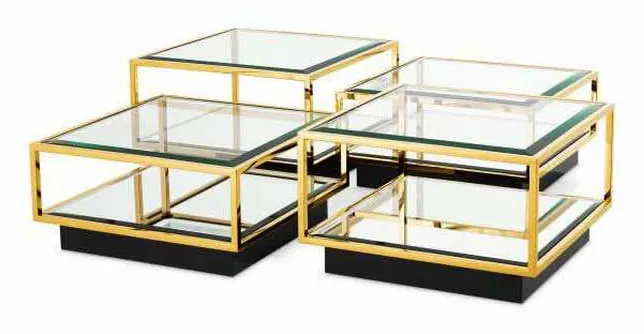 Eichholtz 111415 Coffee Table Tortona set of 4 Eichholtz 111415 Coffee Table Tortona set of 4