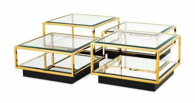 Eichholtz 111415 Coffee Table Tortona set of 4 Eichholtz 111415 Coffee Table Tortona set of 4