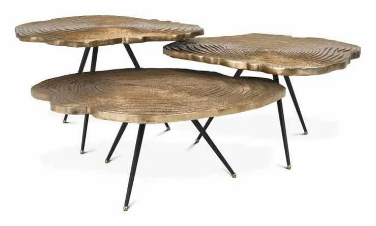 Eichholtz 111461 Coffee Table Quercus Set of 3 Eichholtz 111461 Coffee Table Quercus Set of 3