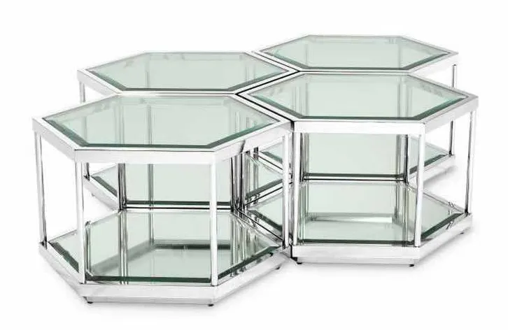 Eichholtz 112692 Coffee Table Sax Set of 4 Eichholtz 112692 Coffee Table Sax Set of 4