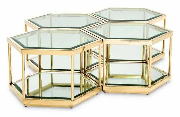 Eichholtz 112693 Coffee Table Sax Set of 4 Eichholtz 112693 Coffee Table Sax Set of 4