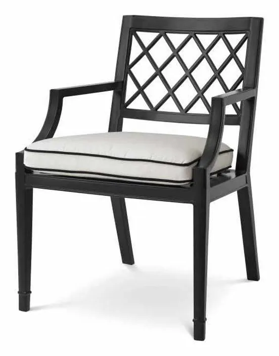 Eichholtz 113619 Outdoor Dining Chair Paladium With Arm Eichholtz 113619 Outdoor Dining Chair Paladium With Arm
