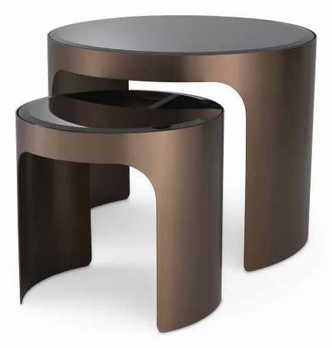 Eichholtz 115053 Side Table Piemonte Set of 2 Eichholtz 115053 Side Table Piemonte Set of 2