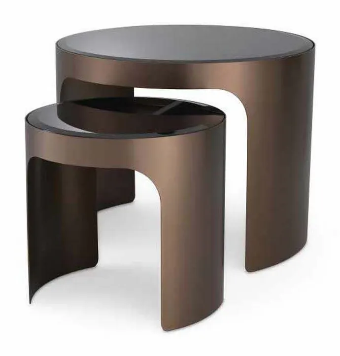 Eichholtz 115053 Side Table Piemonte Set of 2 Eichholtz 115053 Side Table Piemonte Set of 2