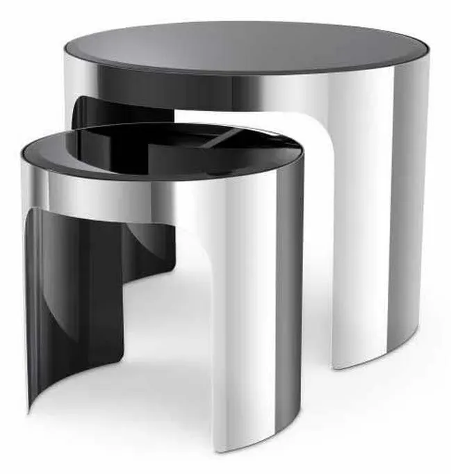 Eichholtz 116541 Side Table Piemonte Set of 2 Eichholtz 116541 Side Table Piemonte Set of 2