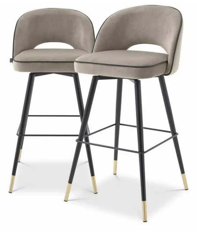 Eichholtz A113711 Bar Stool Cliff Set of 2 Eichholtz A113711 Bar Stool Cliff Set of 2