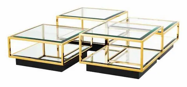 Eichholtz 111415 Coffee Table Tortona set of 4 Eichholtz 111415 Coffee Table Tortona set of 4