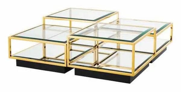 Eichholtz 111415 Coffee Table Tortona set of 4 Eichholtz 111415 Coffee Table Tortona set of 4