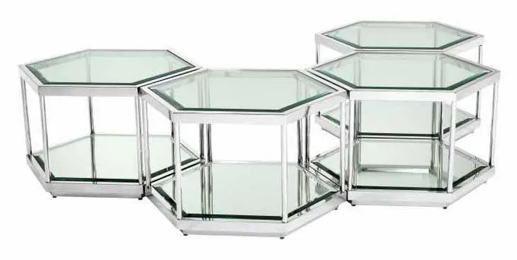 Eichholtz 112692 Coffee Table Sax Set of 4 Eichholtz 112692 Coffee Table Sax Set of 4