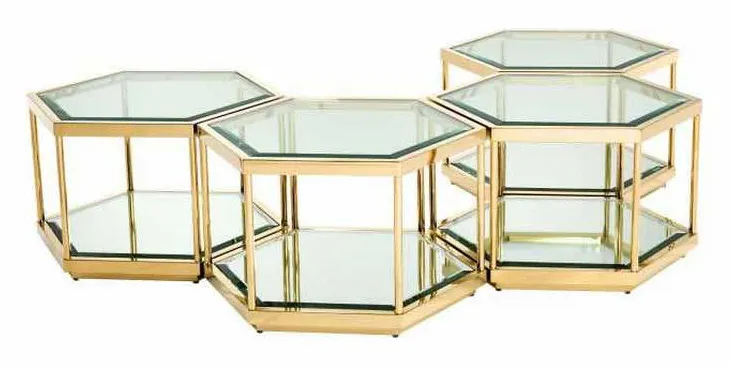 Eichholtz 112693 Coffee Table Sax Set of 4 Eichholtz 112693 Coffee Table Sax Set of 4