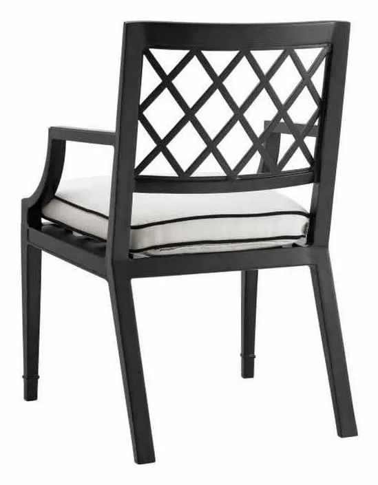 Eichholtz 113619 Outdoor Dining Chair Paladium With Arm Eichholtz 113619 Outdoor Dining Chair Paladium With Arm